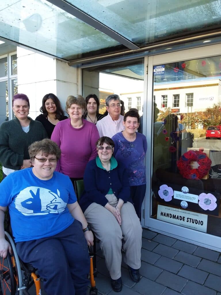 Handmade Studio community outside the studio